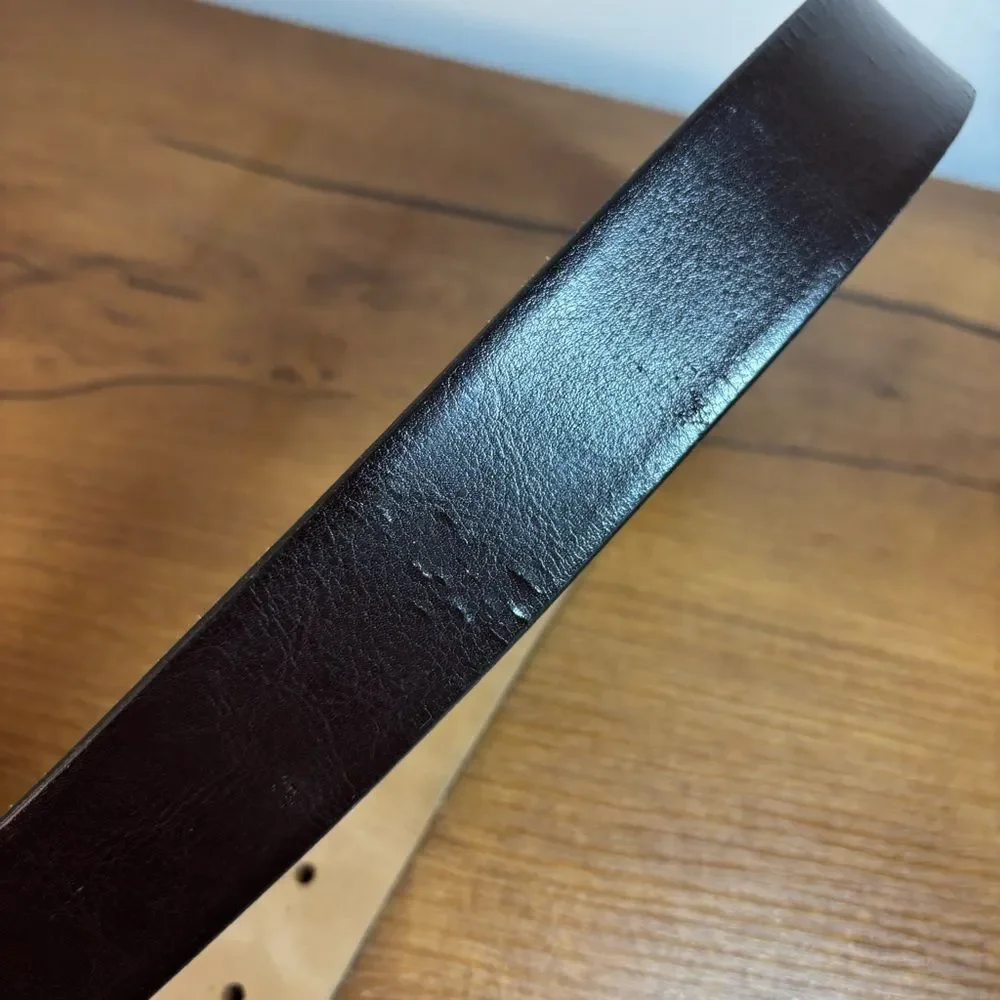 Men's Brown Leather Belt Made in the USA Size Large